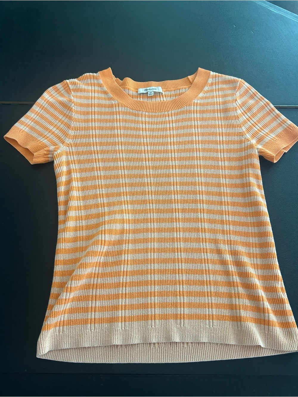 Madewell Ringer Striped Sweater Tee Size Xs